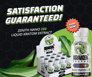 Kraken Zenith nano kratom extract shot banner