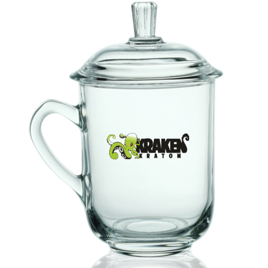 Kraken Glass Tea Cup with Lid