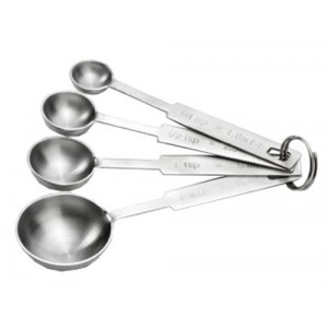 Stainless Steel 5 Piece Measuring Spoon Set