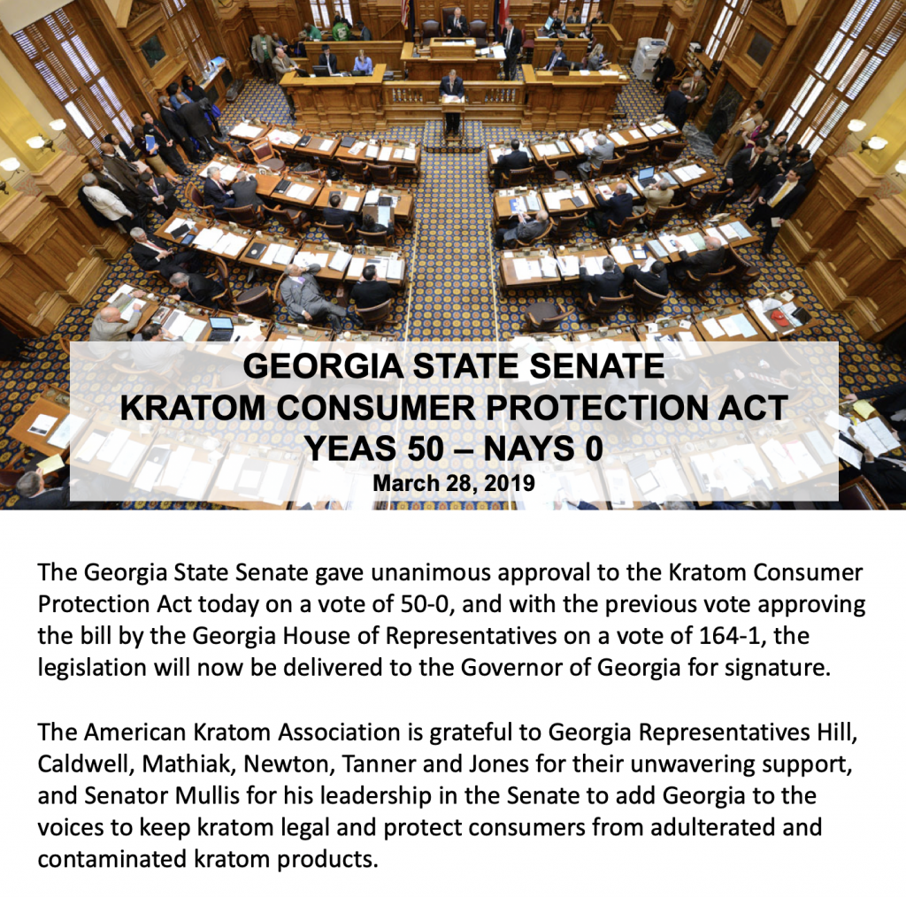 Kratom Consumer Protection Act passes Georgia State Senate
