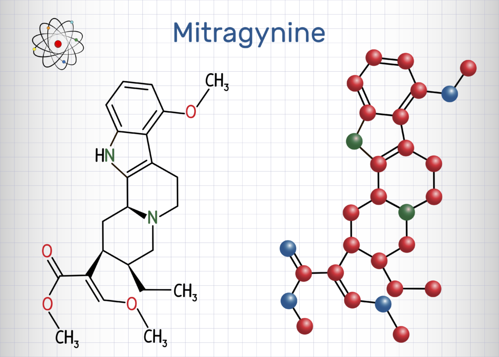 mitragynine molecule diagram